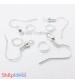 Earring Hooks with Jumping Ring - Silver - 5 Pairs